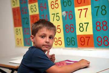 Image showing young mats student in the classroom