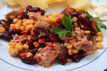 Image showing Tuna salad close-up