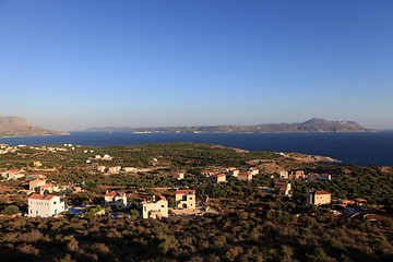 Image showing Sunrise over Souda Bay Crete