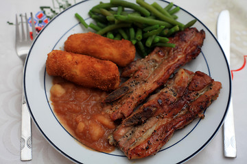 Image showing small Belly pork meal