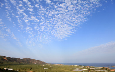 Image showing Falasarna plain and sky