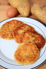 Image showing Potato pancakes vertical