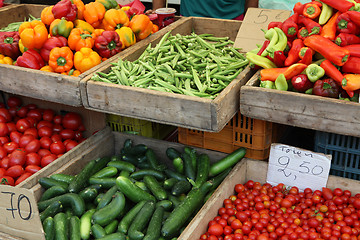 Image showing Greek market stall