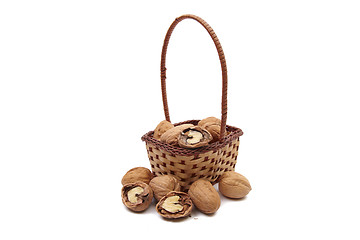 Image showing Walnuts in basket