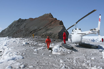 Image showing Helicopter in the Canadian Arctic