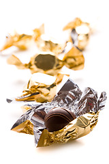 Image showing opened foil candy