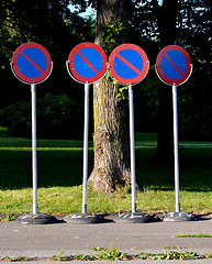 Image showing No parking in the park