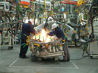 Image showing auto industry, welding