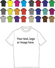 Image showing T-shirts templates