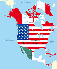 Image showing Map of north america