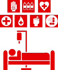 Image showing Medical signs illustration