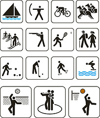 Image showing Sports olympic games signs