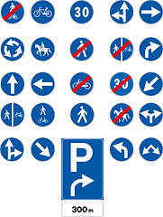 Image showing Vector traffic signs