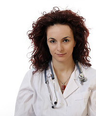 Image showing Doctor with stethoscope 