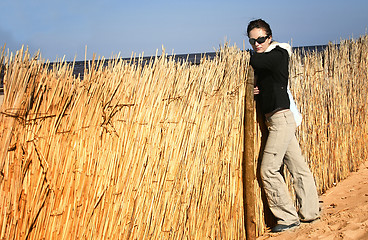 Image showing Girl on the beach