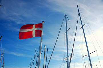 Image showing Flag and masts 