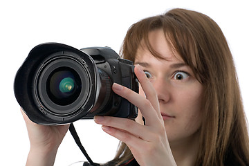 Image showing very surprised photographer