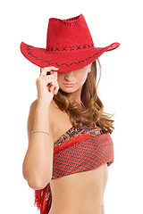 Image showing girl in red hat