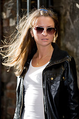 Image showing young beautiful girl in sun glasses