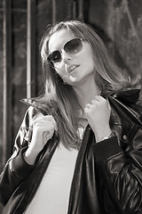 Image showing sexual girl in sun glasses