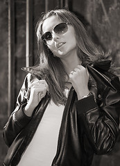 Image showing sexual girl in sunglasses