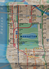 Image showing New York subway map