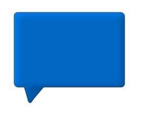 Image showing Speech Bubble Blue