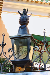 Image showing metal street lamp at Lisbon