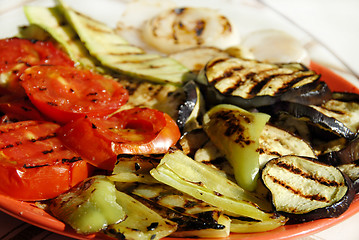Image showing Grilled vegetables