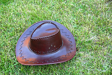 Image showing Brown cowboy hat