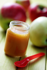 Image showing baby food - apple