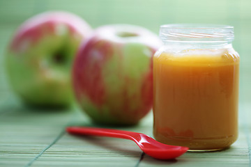 Image showing baby food - apple