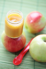 Image showing baby food - apple