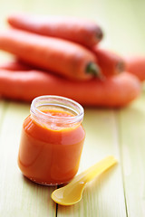 Image showing baby food - carrot