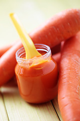 Image showing baby food - carrot