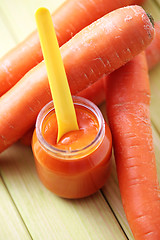 Image showing baby food - carrot