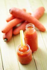 Image showing baby food - carrot