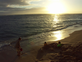 Image showing Beach of Honolulu, Hawaii