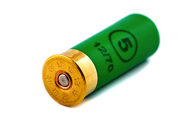 Image showing One hunting cartridge for shotgun 12 caliber