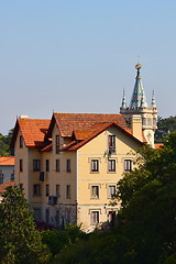 Image showing  baroque tower castle of sintra's city hall