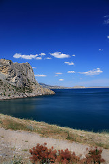 Image showing View on the Sudak harbor