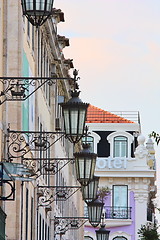 Image showing traditional and residential building in Lisbon's downtown