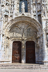 Image showing  Jeronimos Monastery in Belem quarter, Lisbon, Portugal.