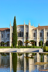 Image showing  Jeronimos Monastery in Belem quarter, Lisbon, Portugal.