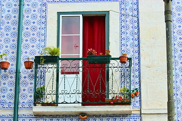 Image showing Floral balcony