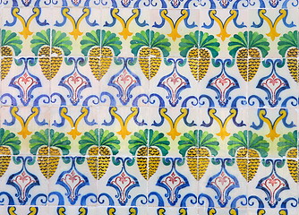 Image showing Traditional ancient ceramics. Lisbon, Portugal