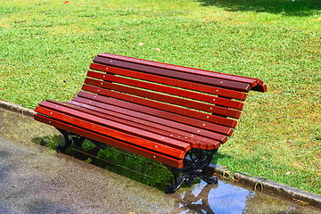 Image showing bench in the park 