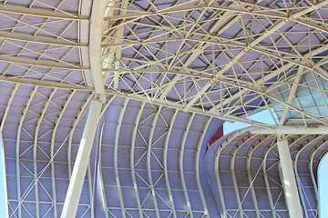 Image showing modern roof structure, lisbon station