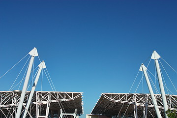 Image showing modern roof structure, lisbon station