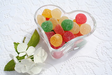 Image showing Candy in heart